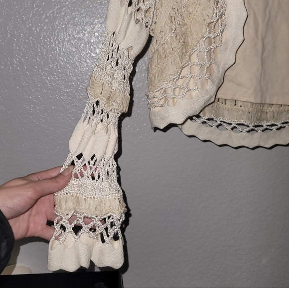 Gaby Eden Crochet Bolero Shrug Jacket Short - Picture 6 of 7